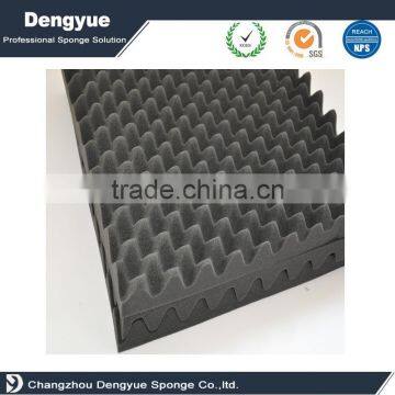 Wave shape soundproof acoustic foam, Fire blocking retardant sound absorbing soundproof material studio acoustic egg crate foam