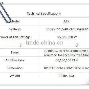 Ozone Generator With Remote Control Air Purifier 3.5g Restaurant Air Cleaner photo-6