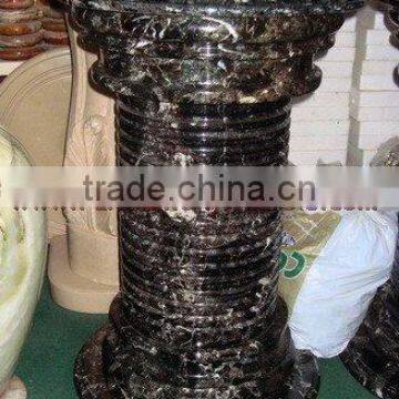NEW BLACK AND GOLD MARBLE PEDESTALS photo-2