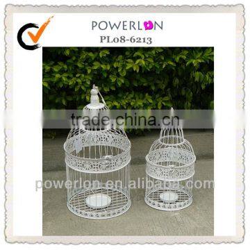 Antique White Metal Decoration Wedding Bird Cages photo-2