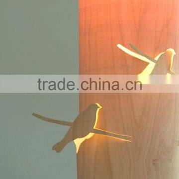 Wooden Lamp Wooden Bird Light