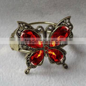 metal alloy butterfly curtain tie back