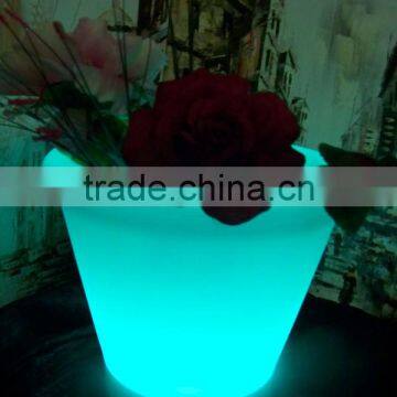 Fashionable rechargable led flower pot/Led round flower pot/Small led flower pot