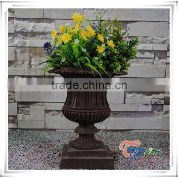 Black grave decoration western style funeral pot flower vase