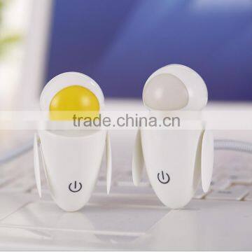 Creative USB Robot Shape Sensoring Night Light, Funny LED Decorative USB Flexible Night Lamp For Wholesale photo-3