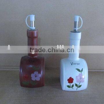 Hot Sale Stoneware Oil And Vinegar Bottle Sets
