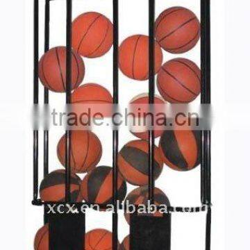 S6237 basket ball wall storage rack - hold 16 basketballs