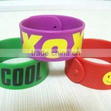 waterproof silicone slap bracelets