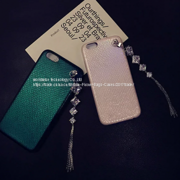 Imitation PU Leather Back Cover Shell Diamond Mobile Phone Cases for IPhone7/7Plus/6/6s/6plus/6splus Cell Phone Housing photo-4