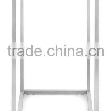 Console Table in Stainless Steel Base and Tempered Glass Top photo-3