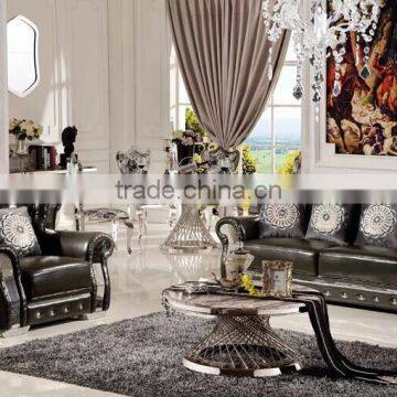 A8065 Small Pretty Waist Round Marble Rotating Dining Room Table photo-2