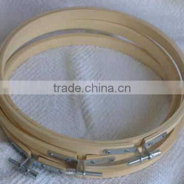 New products high quantity adjustable round bamboo embroidery hoop for cross stitch supplies made in china