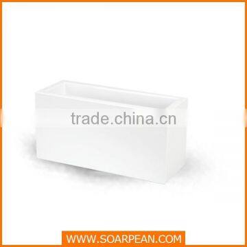 Home Decorative White Fiberglass Garden Flower Pot photo-3