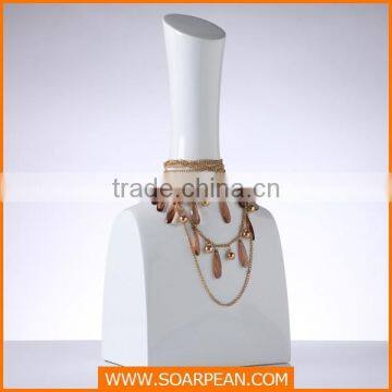 Fiberglass Jewellery Decoraive Long Neck Mannequin Head