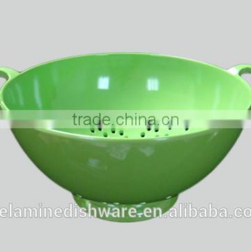 Solid Color Melamine Colander With 2 Ears