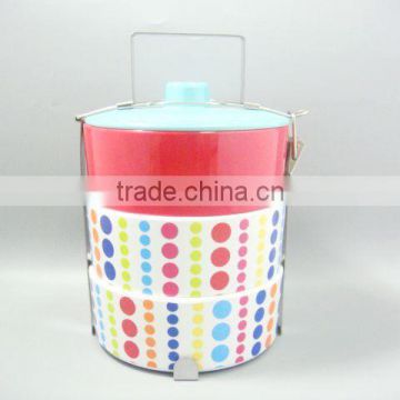 Colorful 3 Layers Melamine Bento Box,Lunch Box with Lid