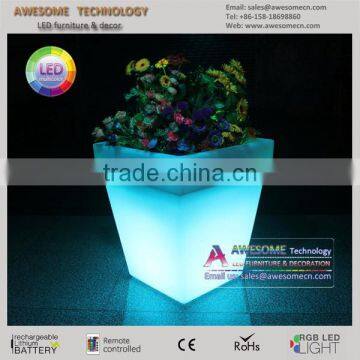 waterproof garden decor led lighting flower pot