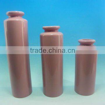 Hote sale Pink ceramic flower vase