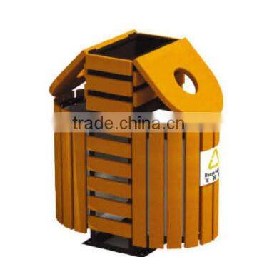 (HD-18001) Double Bin Public Outdoor Trash Can photo-3