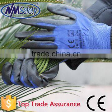 NMSAFETY light weight touch screen use new style PU labor gloves with touch screen gloves