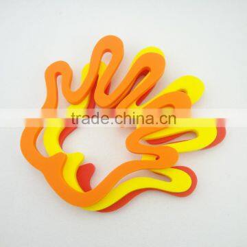 Colorful Palm Shape Silicone Rubber Kithchenware Goods Cooking Pot Mats Cup Pads photo-3