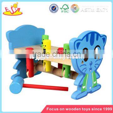 wholesale new fashion knocking toys for kids wooden hammer and pegs toy W11G008