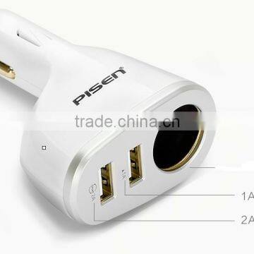 3 IN 1-Socket Cigarette Lighter Power Adapter