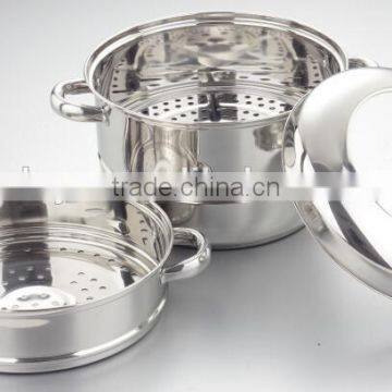24cm Durablen 2 Layers Stainless Steel Food Steamer Pot for Sale photo-3