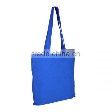 Eco-Friendly School Carrying Books Cotton Plain Shoulder Tote Bag photo-3