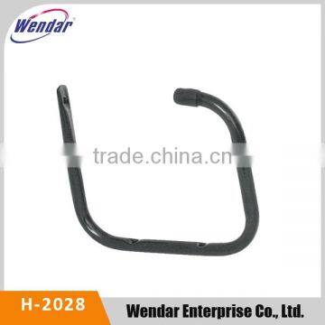Sturdy black powder coated metal steel pipe hook wall hook