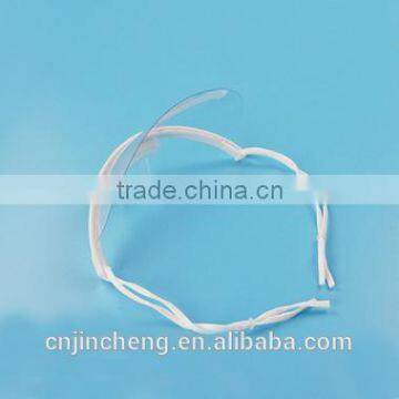 High Quality White Holder Anti Saliva Food Hygiene Clear Plastic Transparent Face Mask for Food Service