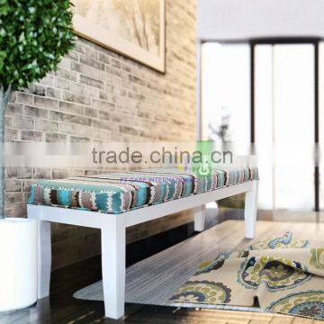 Bench Gita Mahogany White Painted