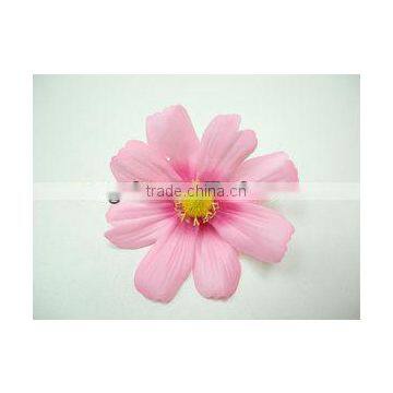 small pink color silk flower head