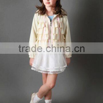 lovely girl ruffle hoodie jacket