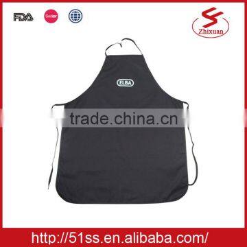 2016 Wholesale 100% cotton twill 200gsm black apron with pockets