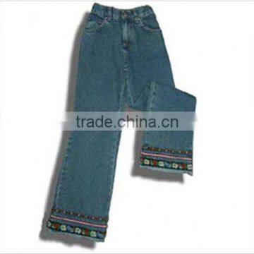 Boot-Cut Women Embroidered Jeans