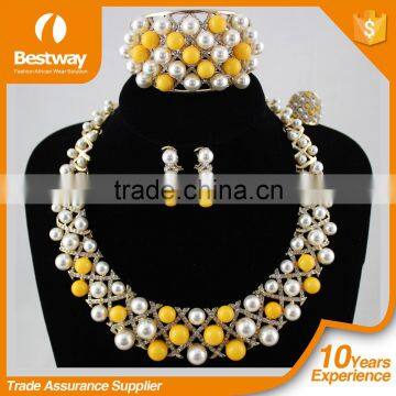 Bestwaytex EF0066-3 Coral Beads African Beads Jewelry Set For Wedding photo-2