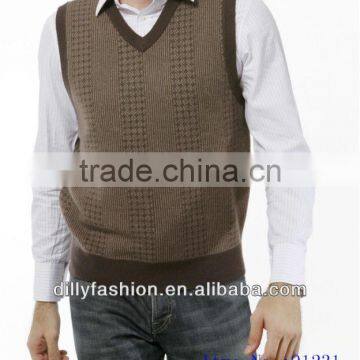 wholesale spring pullover cashmere wool cashmere vest for men2014