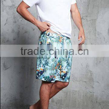 Summer Dry Fit Shorts Men Sublimation Floral Printing Beach Shorts photo-4