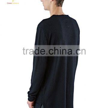 Men Knitted Cashmere Jumper Sweaters Black Cashmere Wool Pullover photo-4