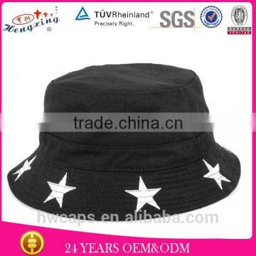 Stylish Lolo Cotton Team Wholesale Bucket Hats Black