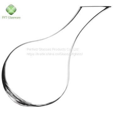 Hand Blown Lead-free Good Quality Art Design Crystal Glass Wine Decanter photo-2