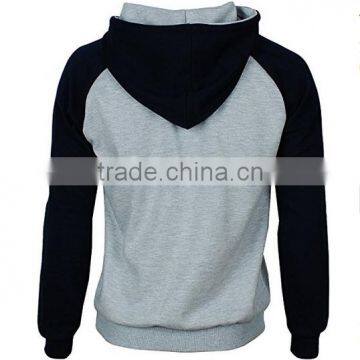 Raglan Hoodie String Plain Pullover Sweatshirts photo-2