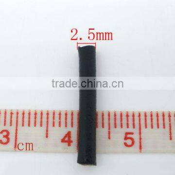 High Quality Black Round 2.5mm Real Leather Jewelry Cord photo-3