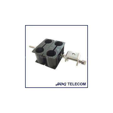 Double Holes Feeder Cable Clamp And Coax Block