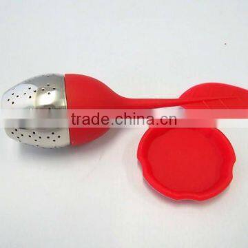 hot selling leaf shape silicone tea infuser