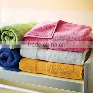 100% cotton terry solid dyed hotel bath towel