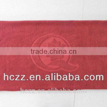 2015 brand new design cotton jacquard towel red