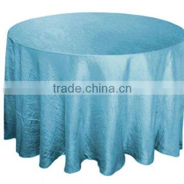 Wholesale round crushed linen tablecloths