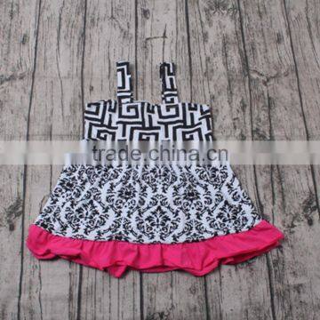 Kids Clothes Wholesale Floral Print Braces Top Match Ruffle Pants Baby Girl Boutique Clothing Sets photo-4